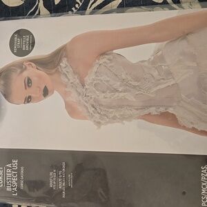 White Corset Bustier with Removable Shoulder Strap